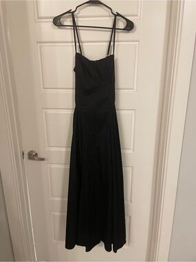 Abercrombie & Fitch Black Spaghetti-Strap Maxi Dress